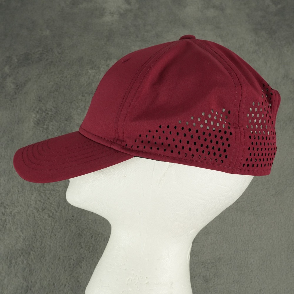 Adidas Originals Hat Mens OSFM Maroon Tech Mesh‎ Perforated Snapback Trefoil - Picture 4 of 10